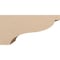 Ekena Millwork 10"W x 20"D x 10"H Wide Garner Rough Cedar Woodgrain TimberThane Corbel, Primed Tan CORUR10X20X10GARRCPR - alternate 4